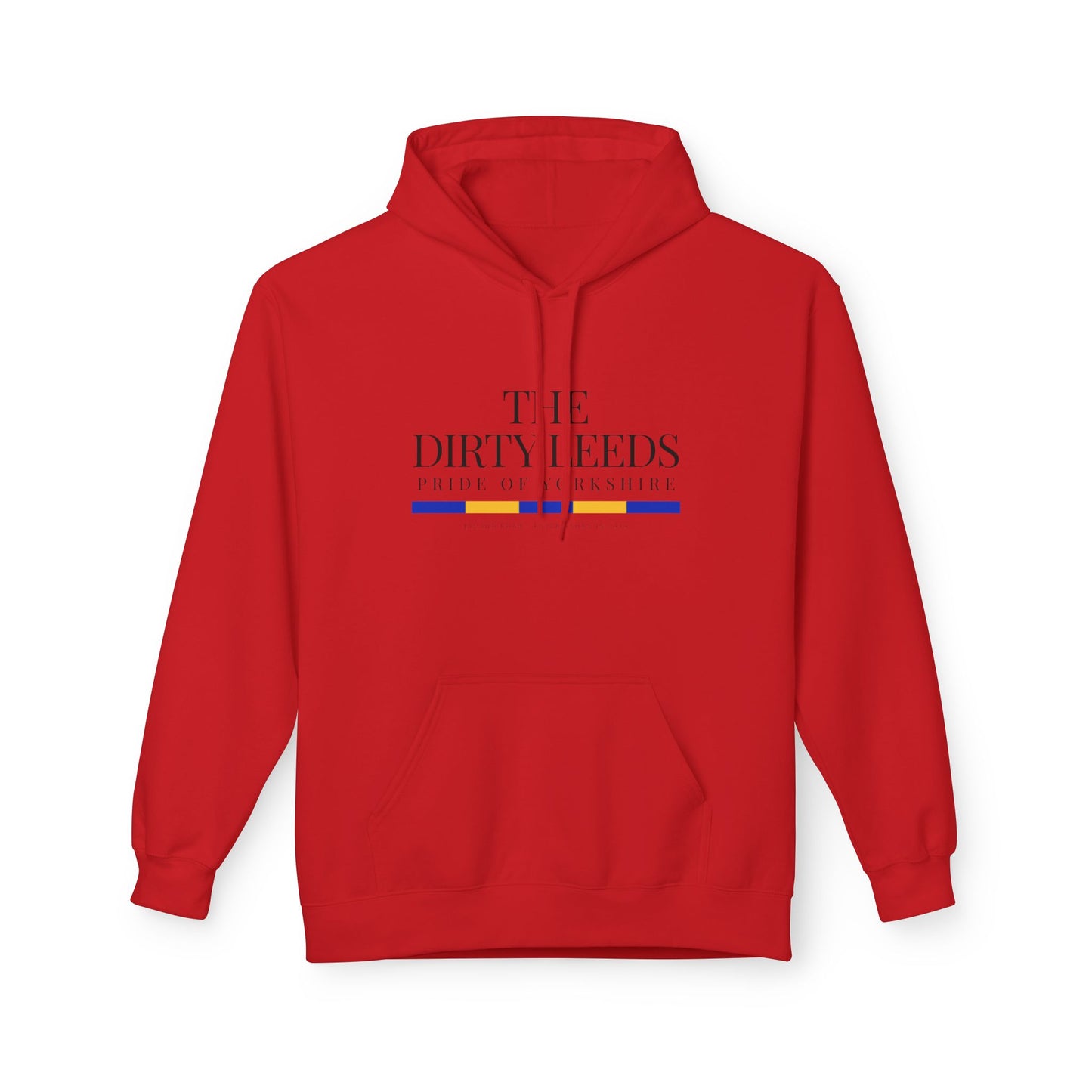 LUFC “The Dirty Leeds: Pride of  Yorkshire” Softstyle Fleece Hoodie - Lufcnews.co.uk