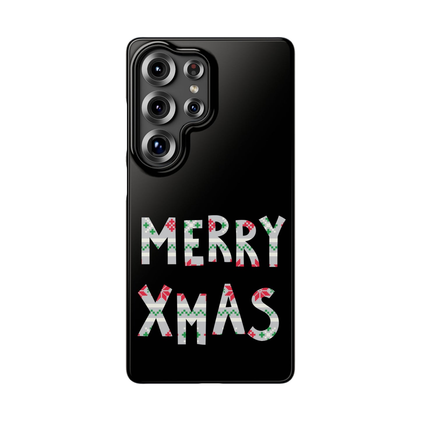 Leeds United "Merry Xmas" Red &  Green Emblem Snap Case: Christmas  Edition