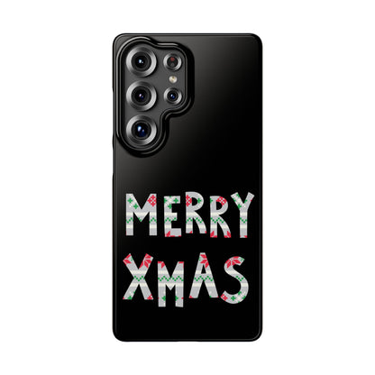 Leeds United "Merry Xmas" Red &  Green Emblem Snap Case: Christmas  Edition