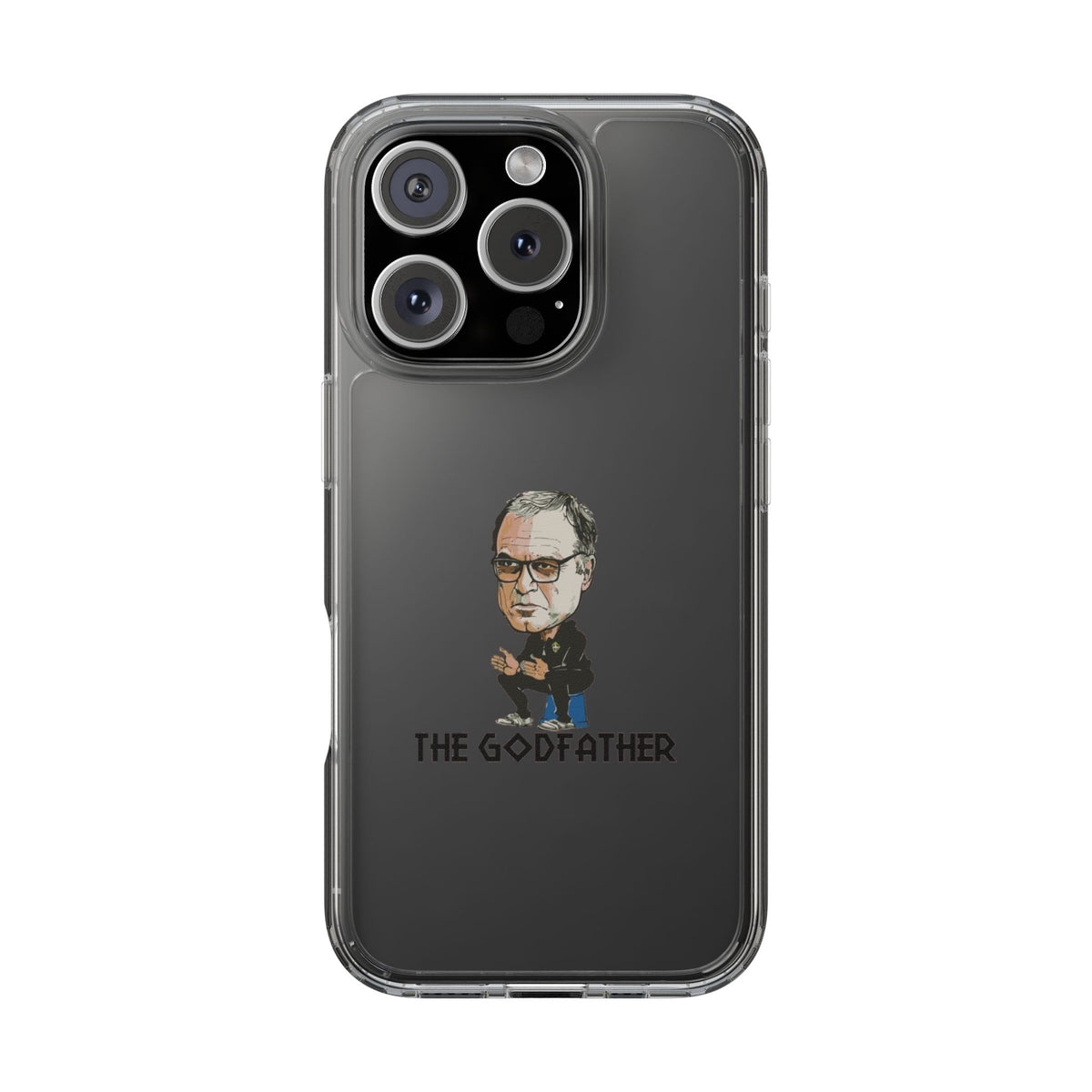 Clear Phone Case - Cartoon Bielsa the Godfather