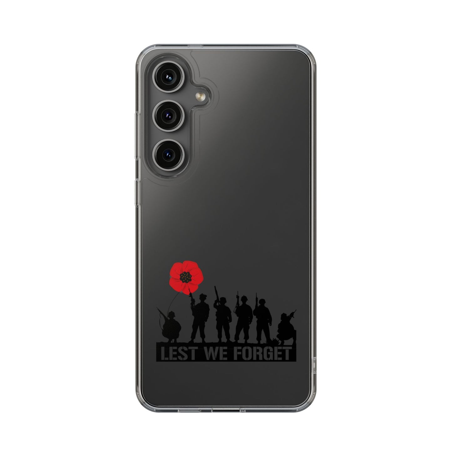 Leeds United “LEST WE FORGET”  Clear Impact-Resistant Case