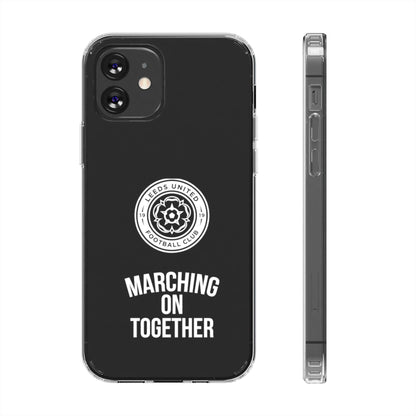 Leeds United “Marching On  Together” Clear Impact-Resistant  Case - Lufcnews.co.uk