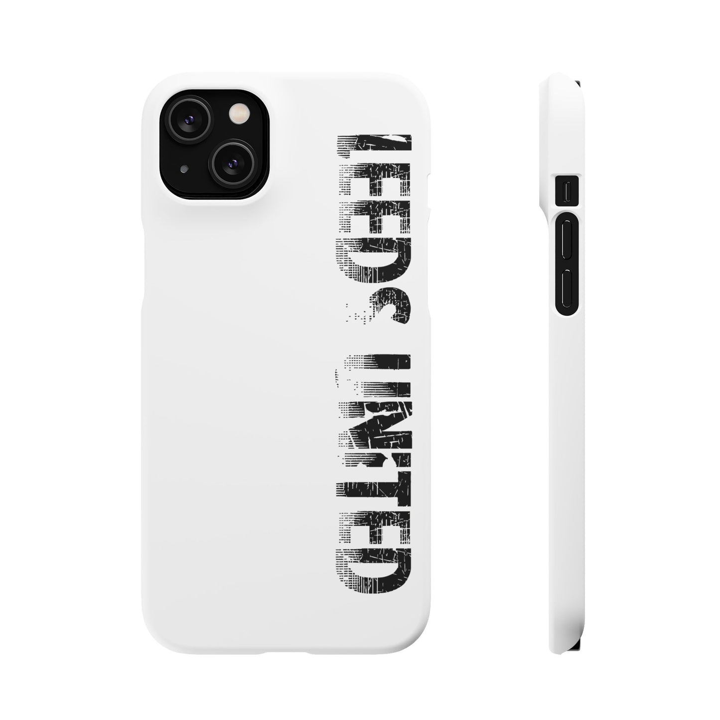 04 Snap Phone Case — "All Leeds Aren't We" Blue & Yellow Emblem