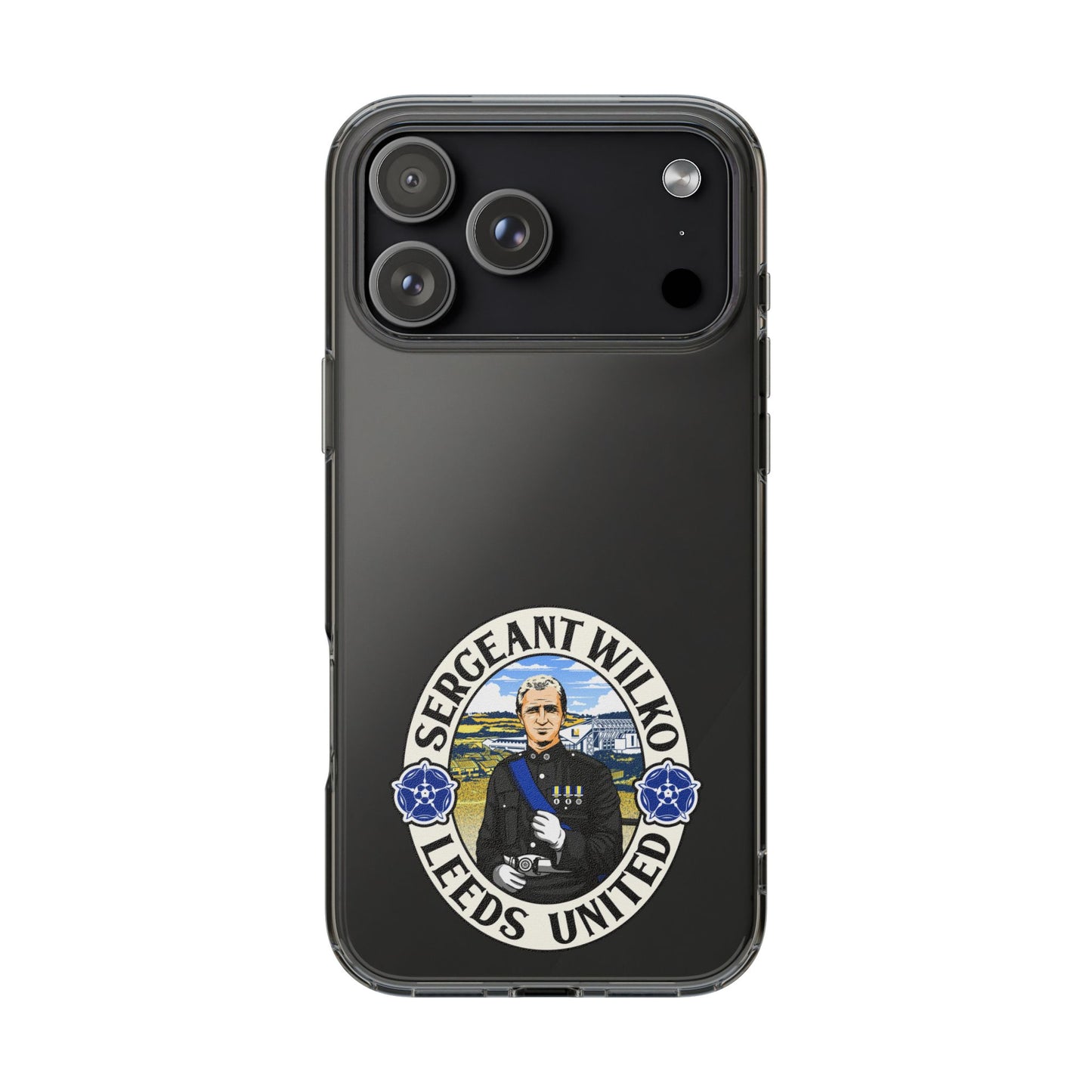 Leeds United “SERGEANT WILKO”  Clear Impact-Resistant Case
