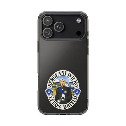 Leeds United “SERGEANT WILKO”  Clear Impact-Resistant Case - Lufcnews.co.uk