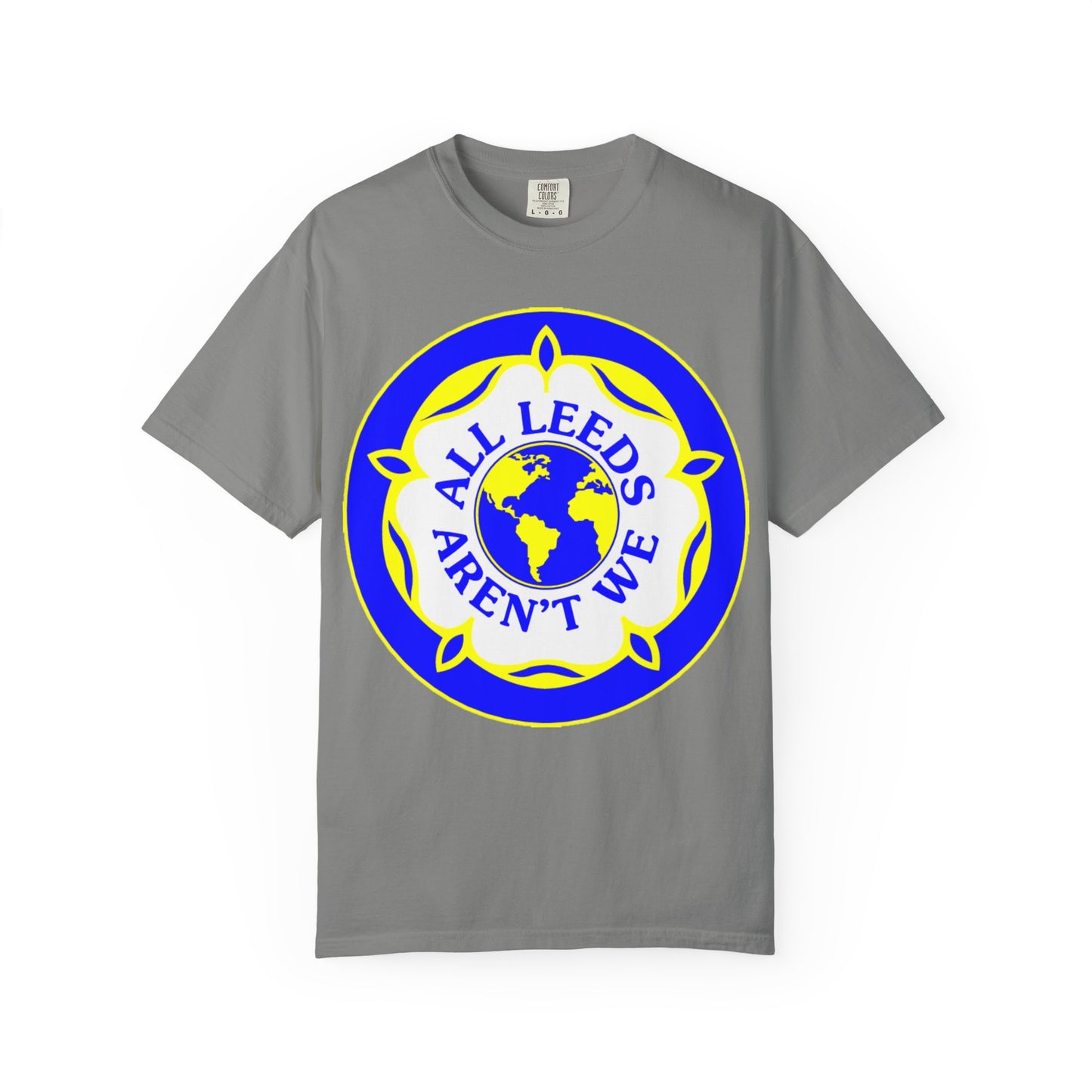 LUFC “All Leeds Aren’t We” Globe  Tee: Unisex Supporters Edition