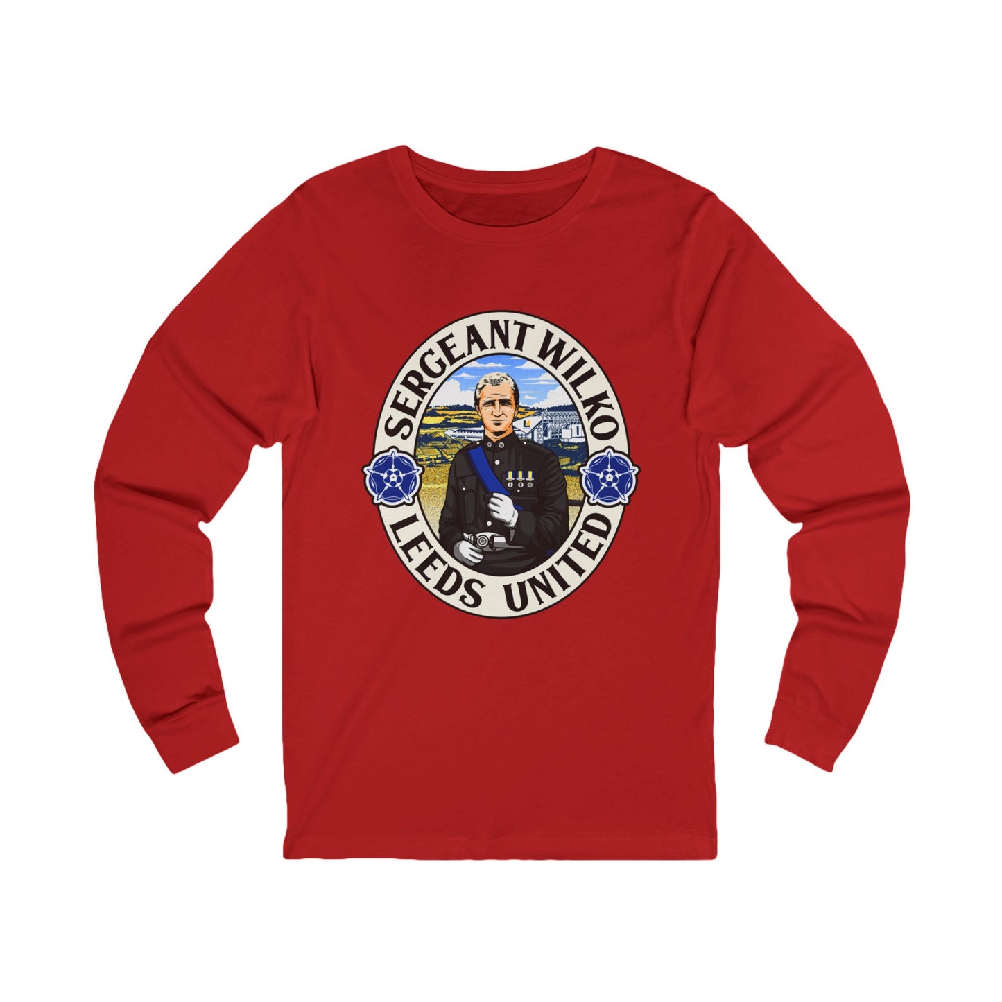 “Sergeant Wilko” Leeds United Long  Sleeve T-Shirt: Unisex Fit
