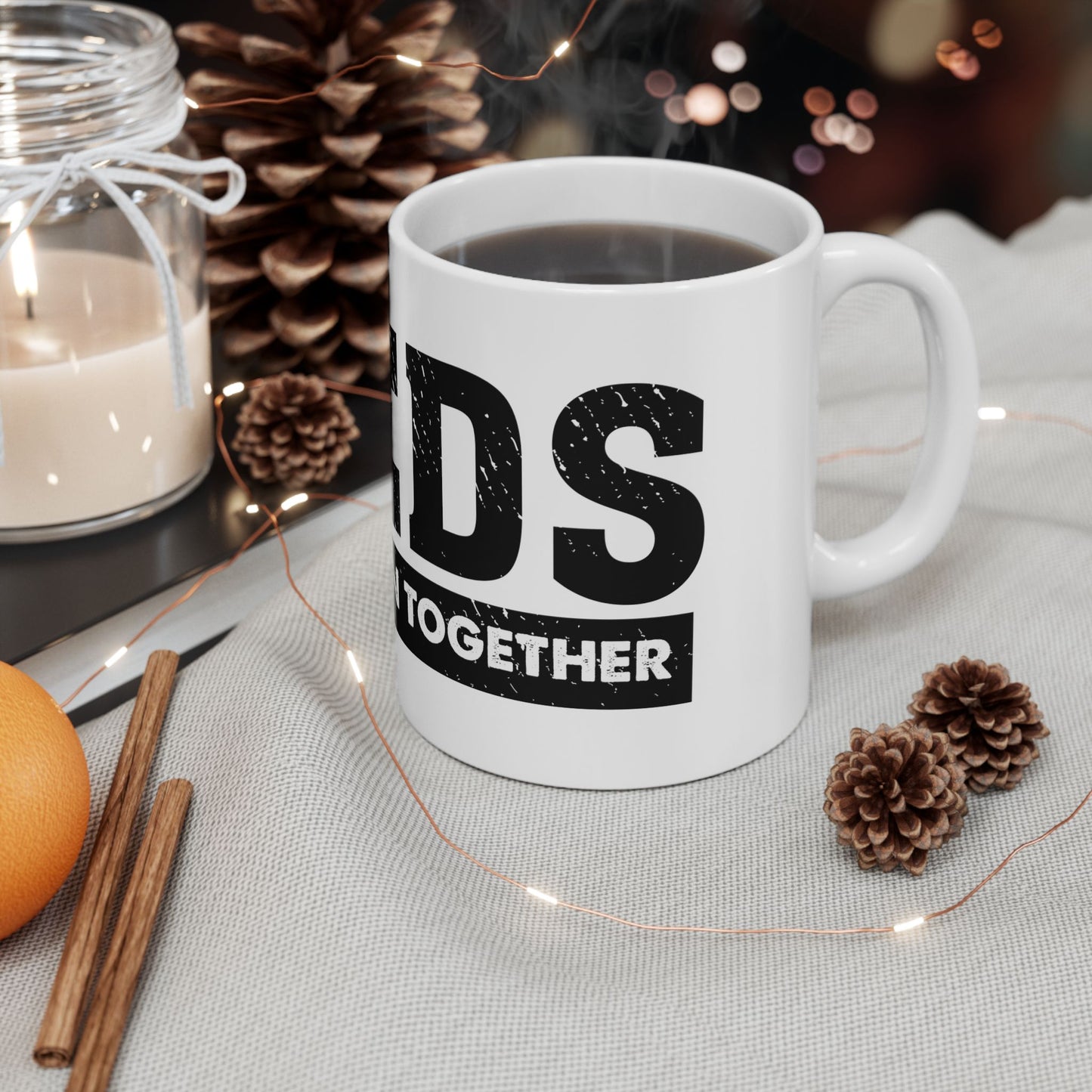 LUFC “Marching On Together” Quote  Mug
