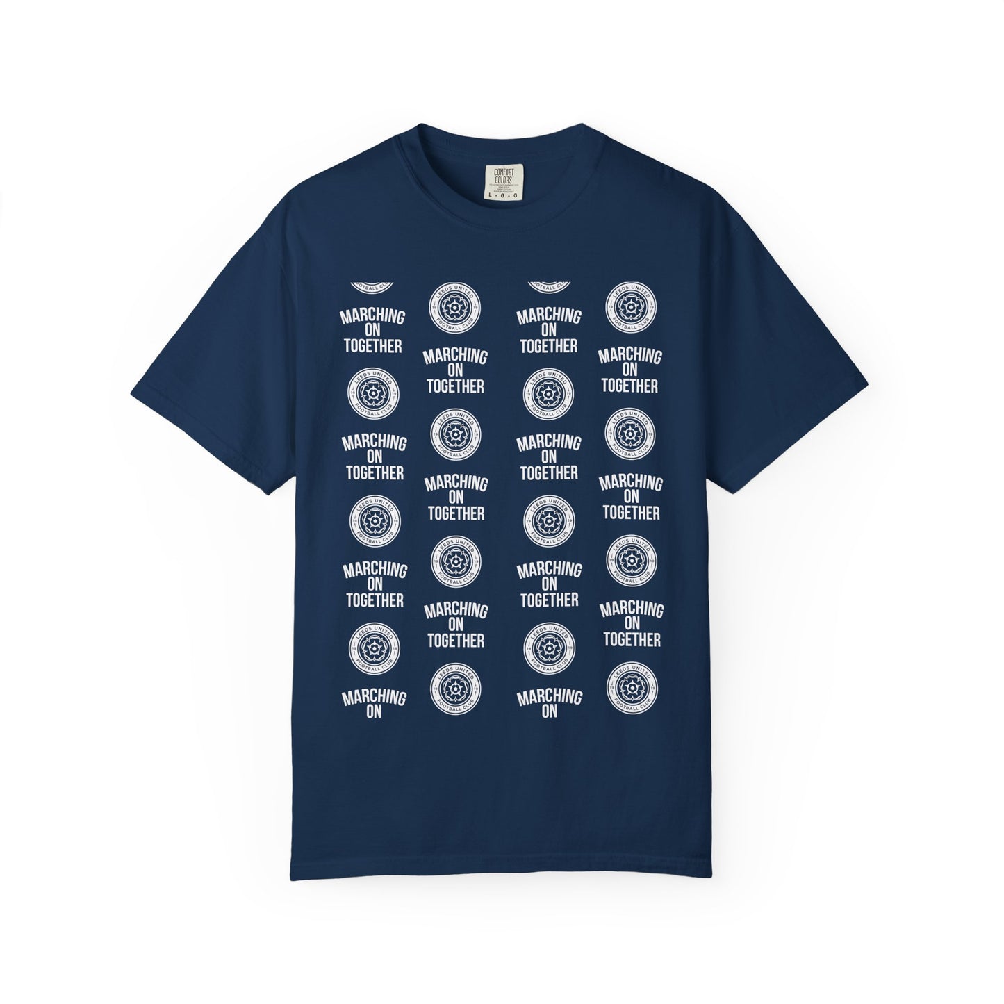 LUFC News Graphic Tee Garment-Dyed Unisex T-Shirt
