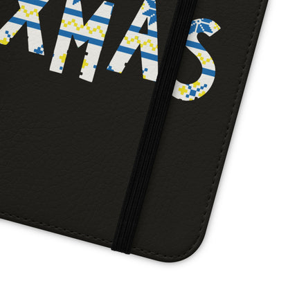 Leeds United "MERRY XMAS" Flip  Case Phone Wallet: Christmas  Edition