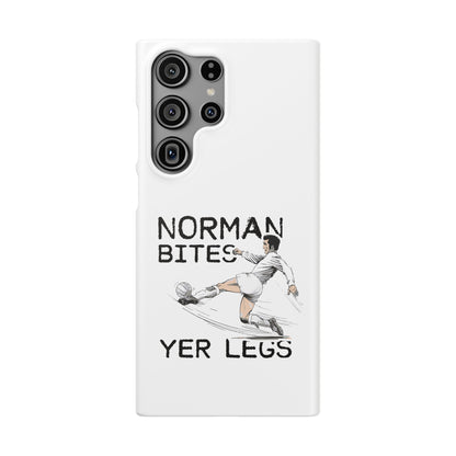 Leeds United Norman Bites "YER  LEGS" Snap Case