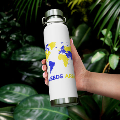LUFC “All Leeds Aren’t We” Copper  Insulated Water Bottle: Eco-Friendly  Travel for True Fans