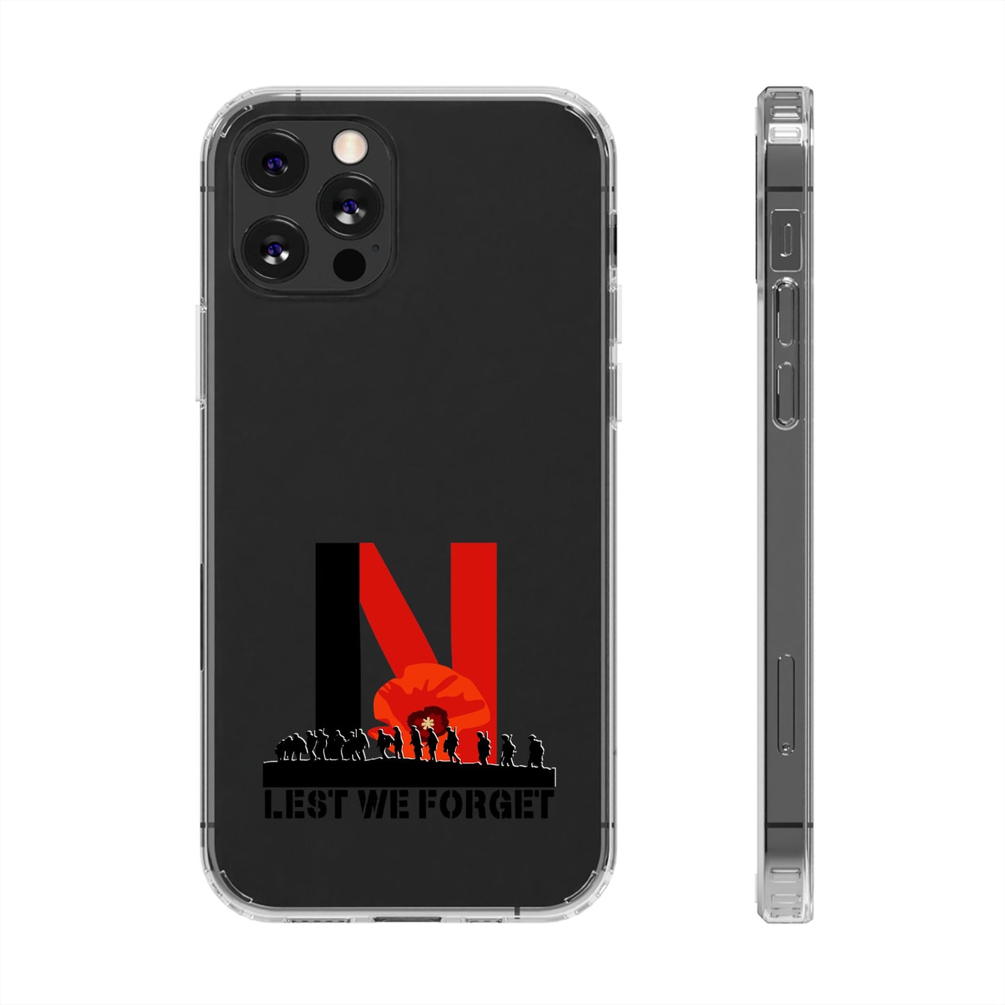 Leeds United “LEST WE FORGET”  Clear Impact-Resistant Case