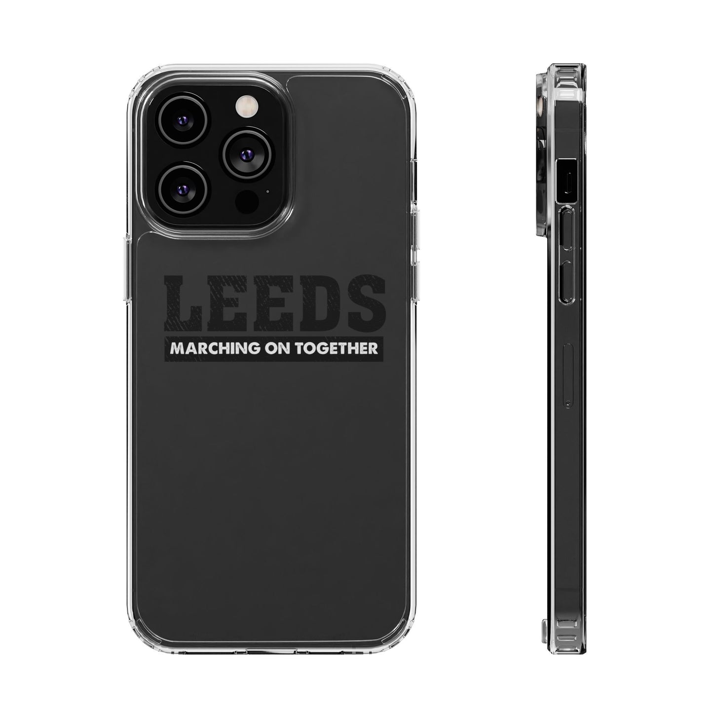 Clear Impact-Resistant Phone Case  “LEEDS: Marching On Together”  Edition