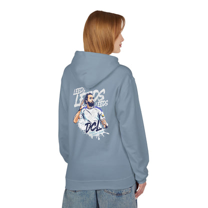 LUFC Softstyle Fleece Hoodie “LEEDS:  Dominic Calvert-Lewin” Midweight  Unisex - Lufcnews.co.uk