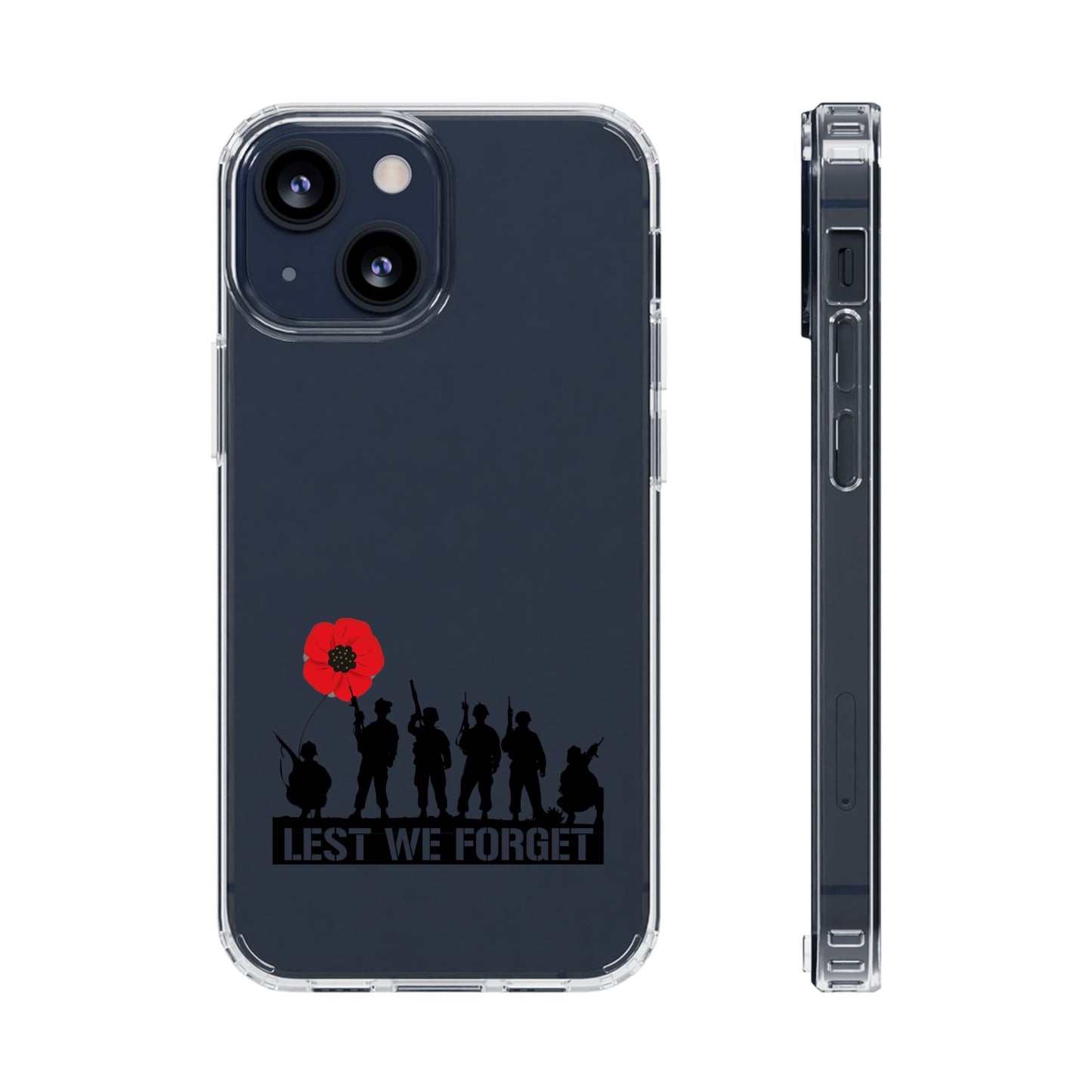 Leeds United “LEST WE FORGET”  Clear Impact-Resistant Case