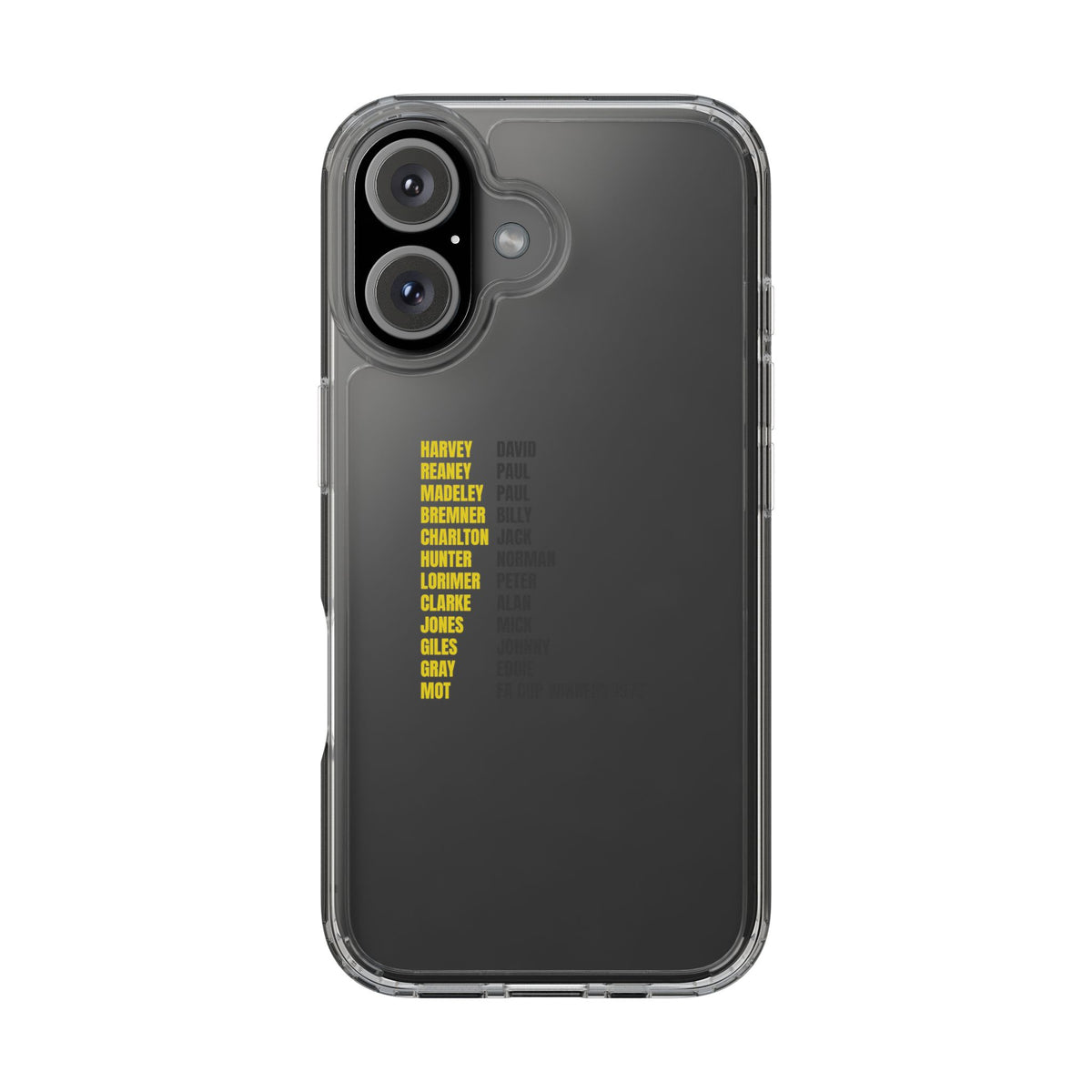 Clear Phone Case - 1972 FA Cup Winners