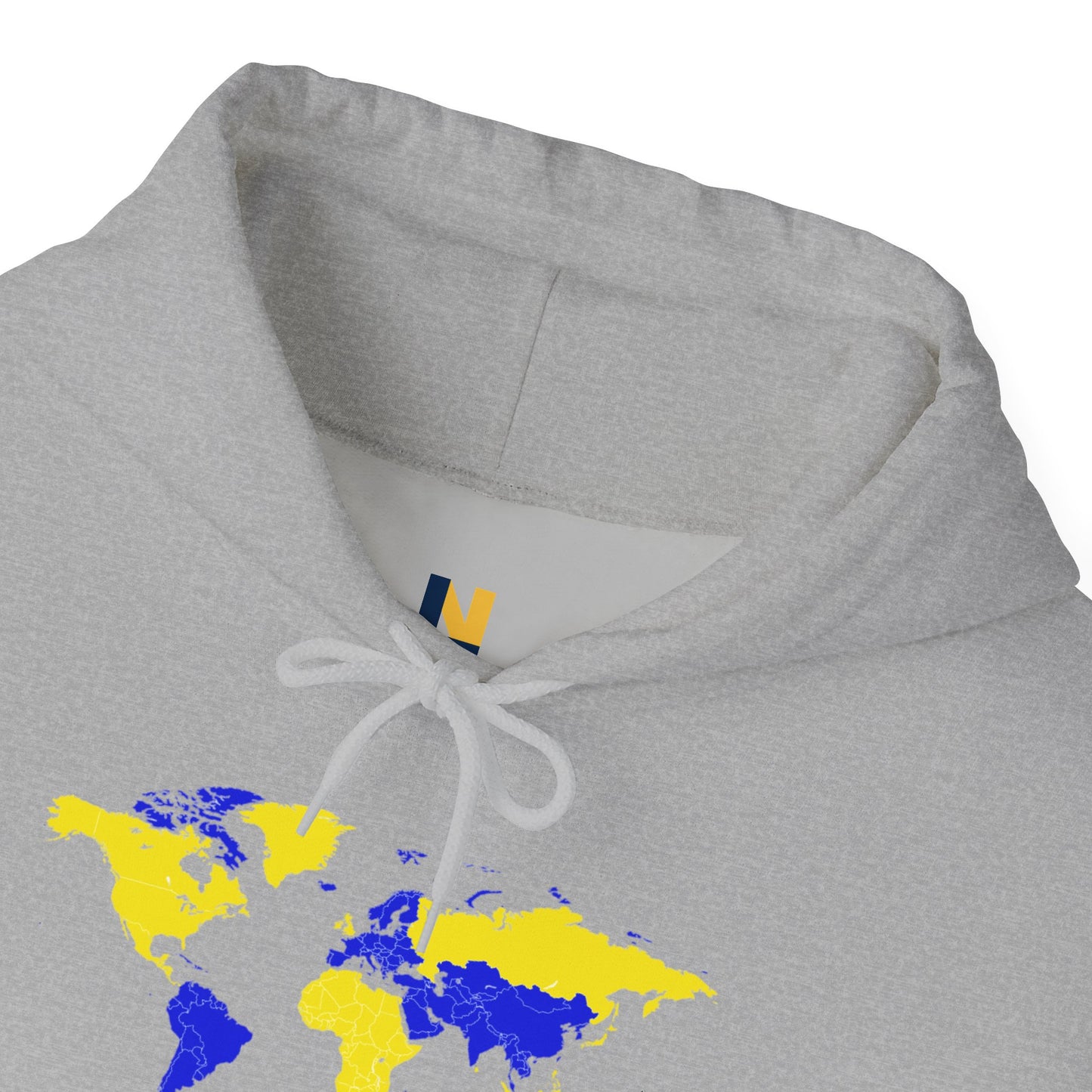 LUFC World Map Hoodie Heavy  Blend™ Unisex