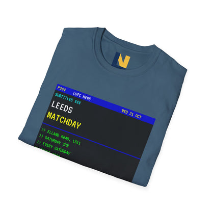 Leeds Matchday Teletext T-Shirt