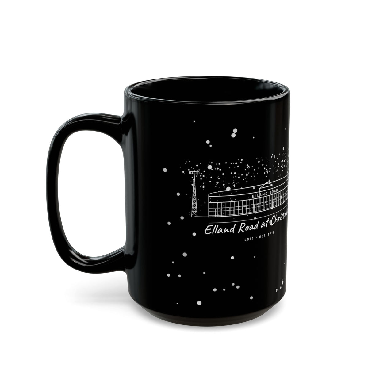 Elland Road at Christmas Mug