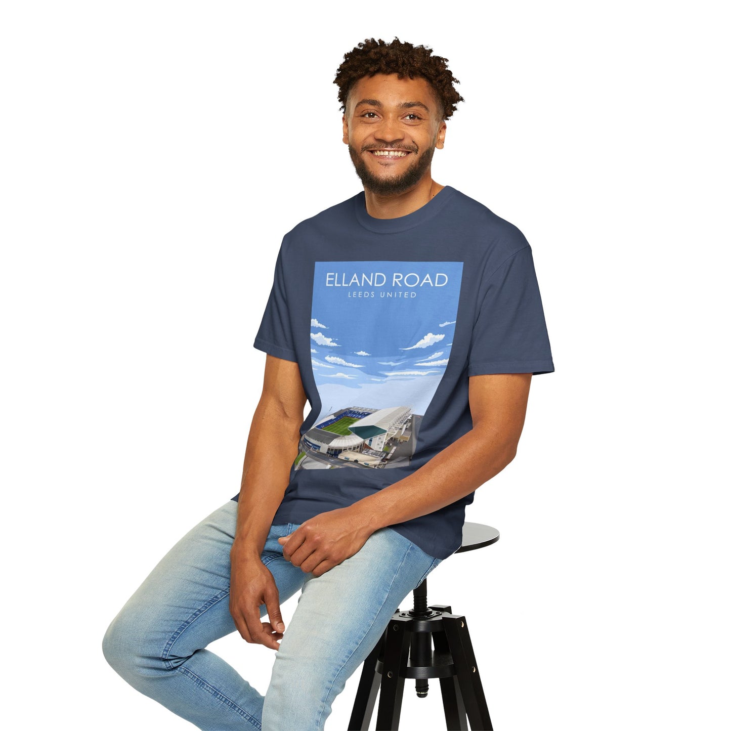 LUFC News Graphic Tee | Garment-Dyed Unisex T-Shirt