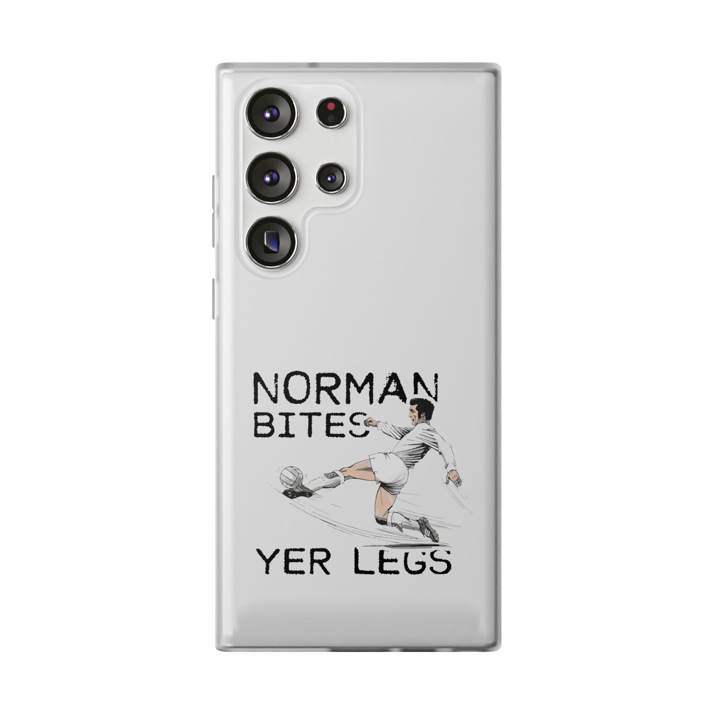LUFC Norman Bites 'YER LEGS’ Flexi  Case