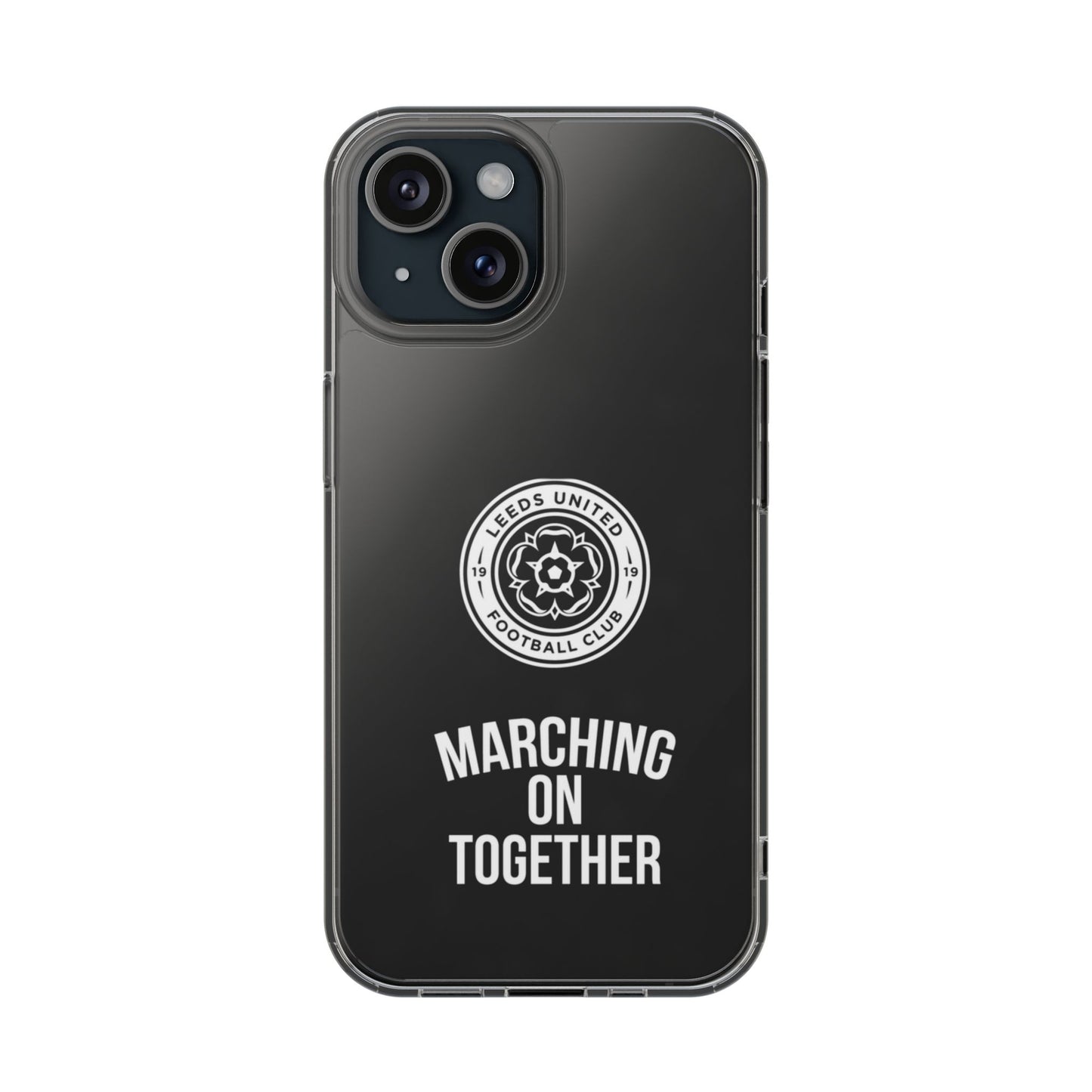 Leeds United “Marching On  Together” Clear Impact-Resistant  Case
