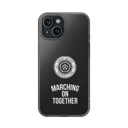 Leeds United “Marching On  Together” Clear Impact-Resistant  Case - Lufcnews.co.uk