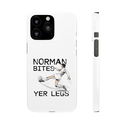 Leeds United Norman Bites "YER  LEGS" Snap Case