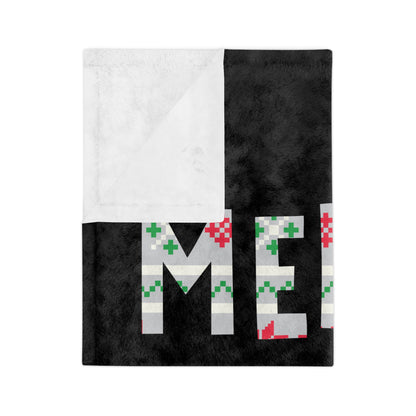 LUFC Christmas Velveteen Sports Blanket “MERRY XMAS” Christmas Edition