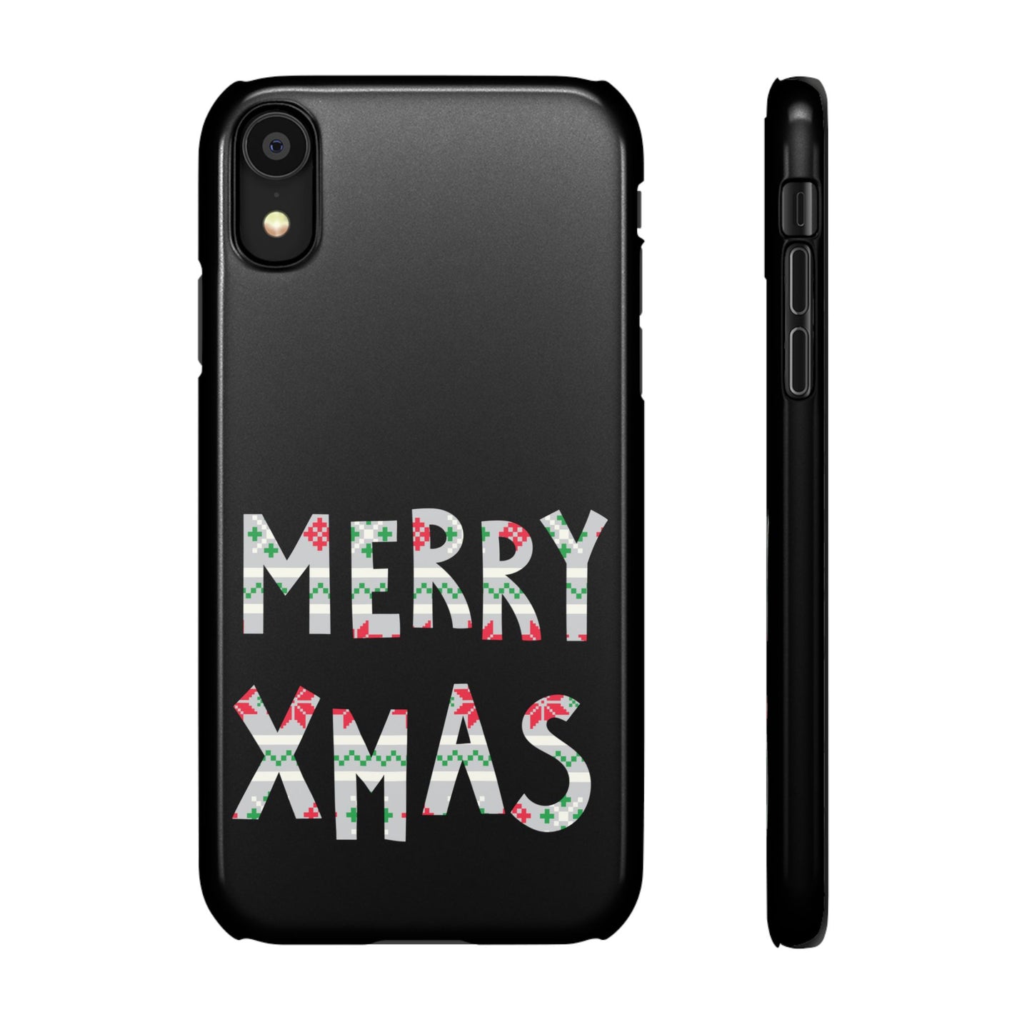 Leeds United "Merry Xmas" Red &  Green Emblem Snap Case: Christmas  Edition
