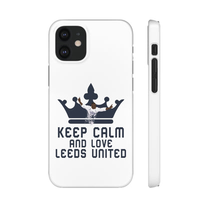 Funda para teléfono Snap - Mantenga la calma y ame al Leeds United