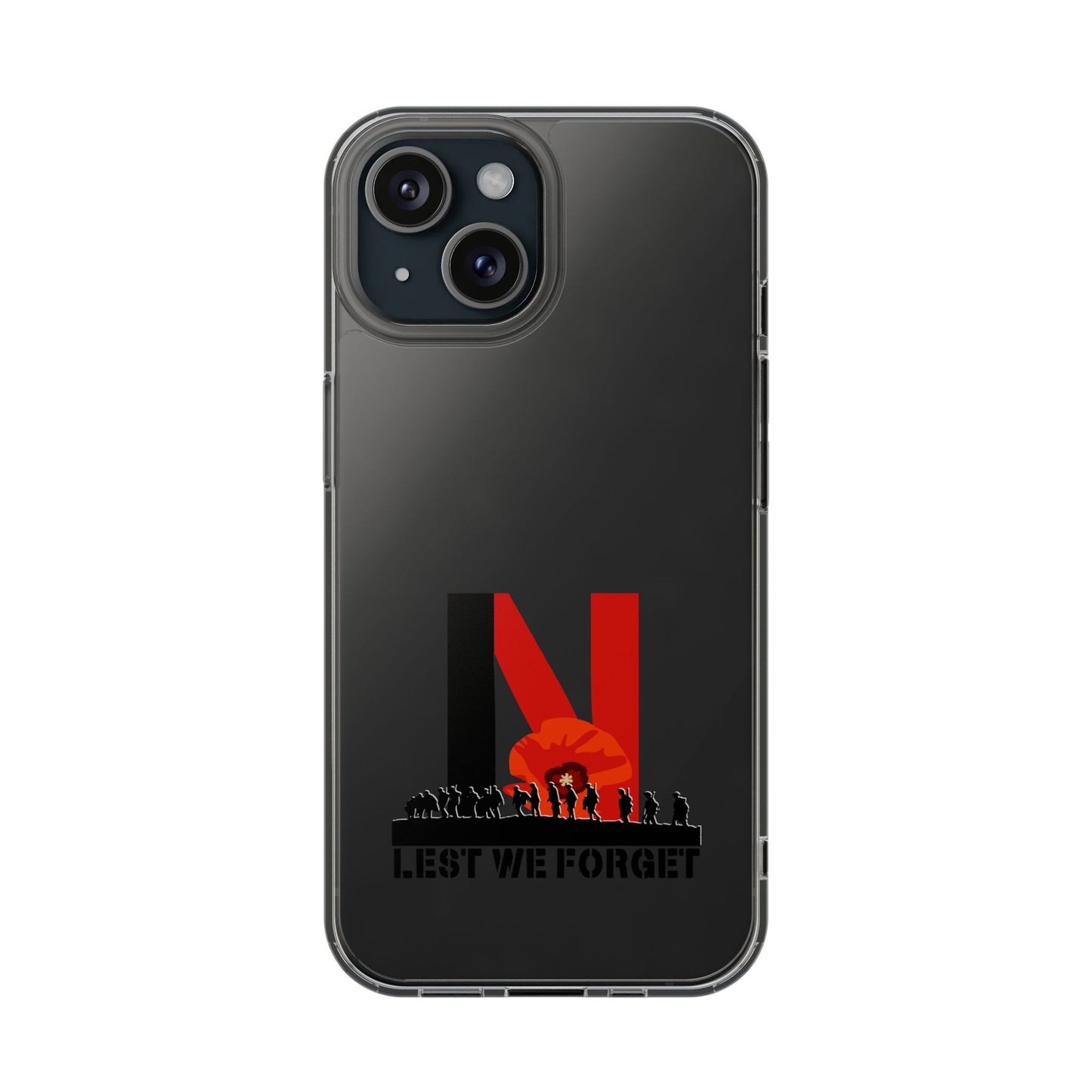 Leeds United “LEST WE FORGET”  Clear Impact-Resistant Case