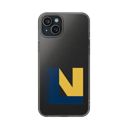 Leeds United “LUFCNEWS.CO.UK”  Clear Impact-Resistant Case - Lufcnews.co.uk