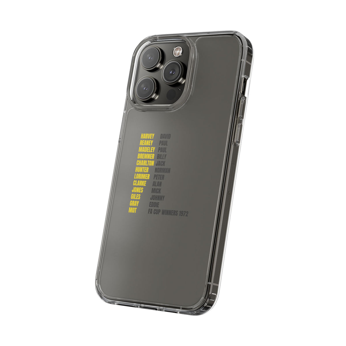 Clear Phone Case - 1972 FA Cup Winners
