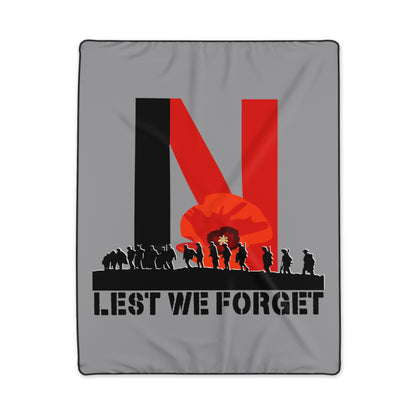 LUFC “Lest We Forget”  Remembrance Snuggle Blanket:  Tribute Design
