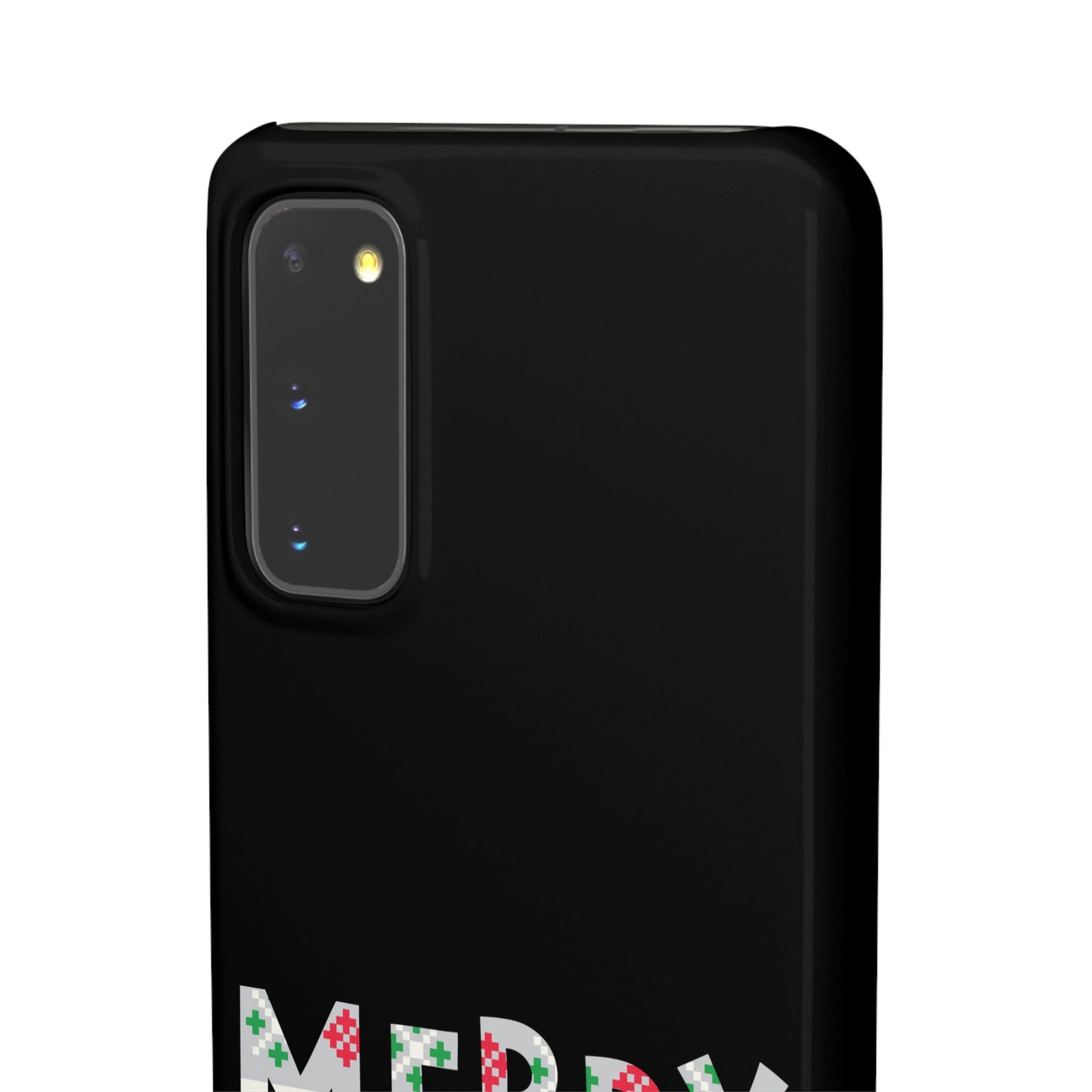 Leeds United "Merry Xmas" Red &  Green Emblem Snap Case: Christmas  Edition