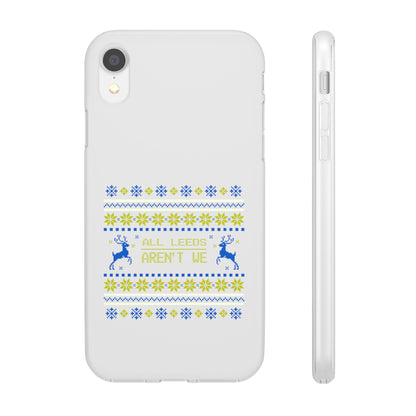 LUFC 'All Leeds Aren’t We' Retro  Football Flexi Case: Christmas  Edition