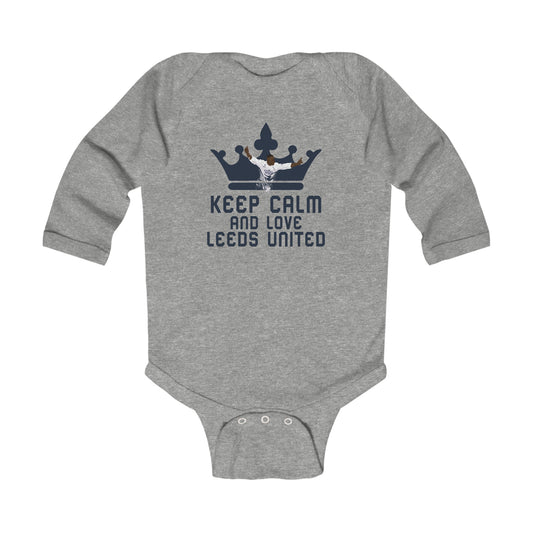 Keep Calm and Love Leeds United - Infant Long Sleeve Bodysuit