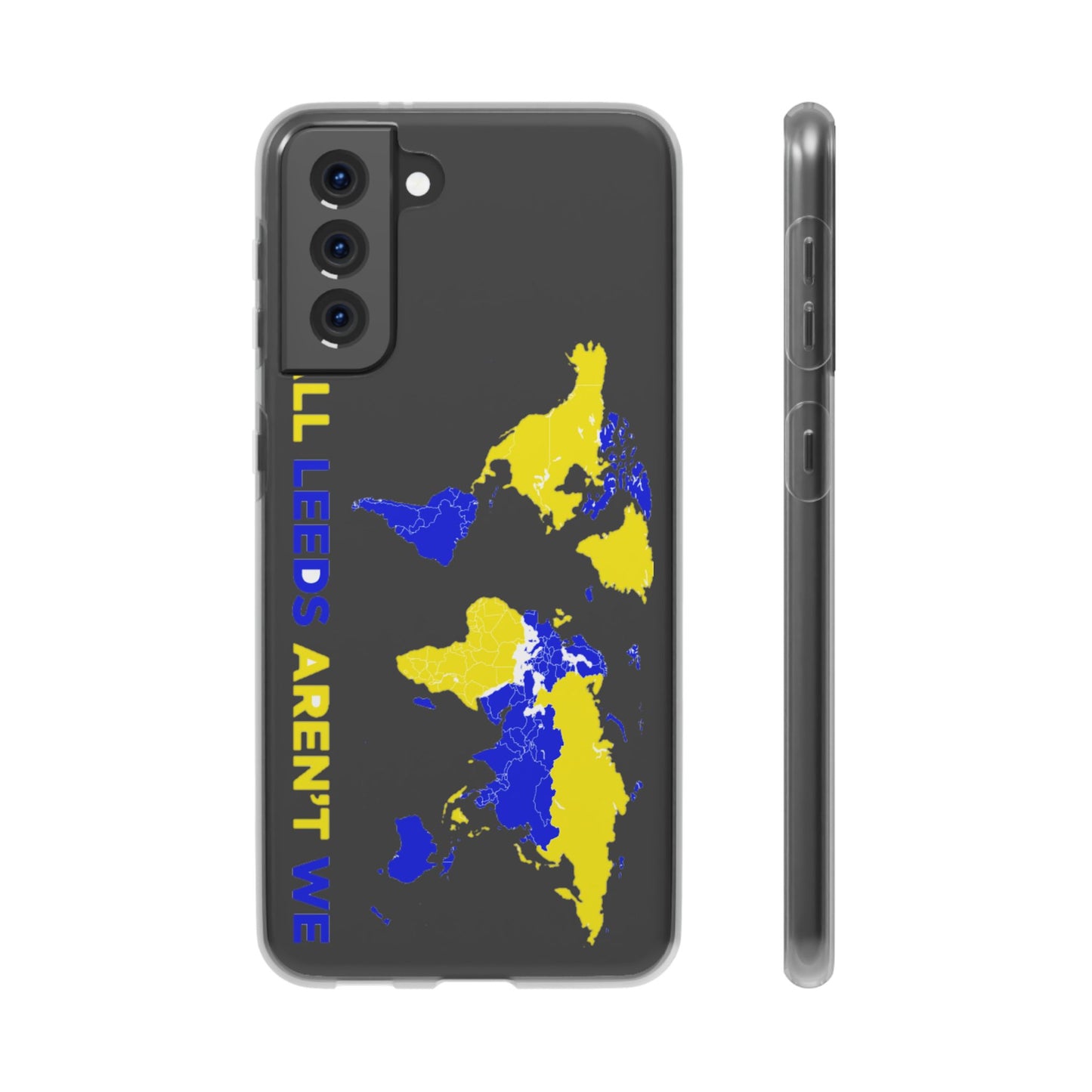 LUFC 'All Leeds Aren't We' World  Map: Flexi Case