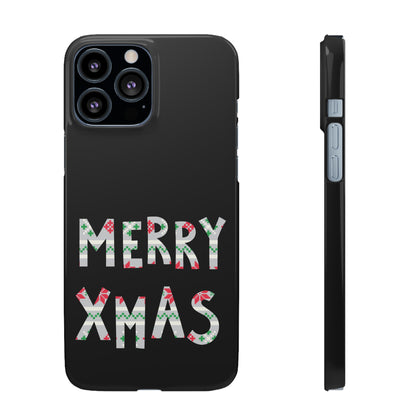 Leeds United "Merry Xmas" Red &  Green Emblem Snap Case: Christmas  Edition