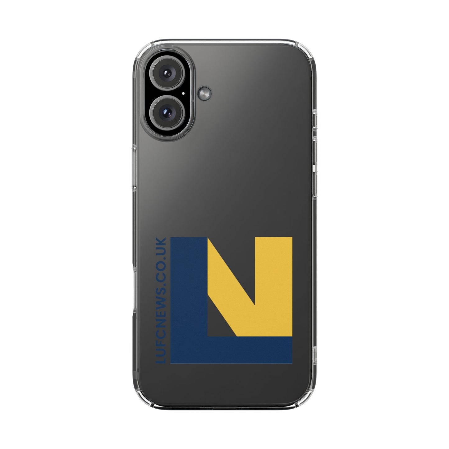 Leeds United “LUFCNEWS.CO.UK”  Clear Impact-Resistant Case