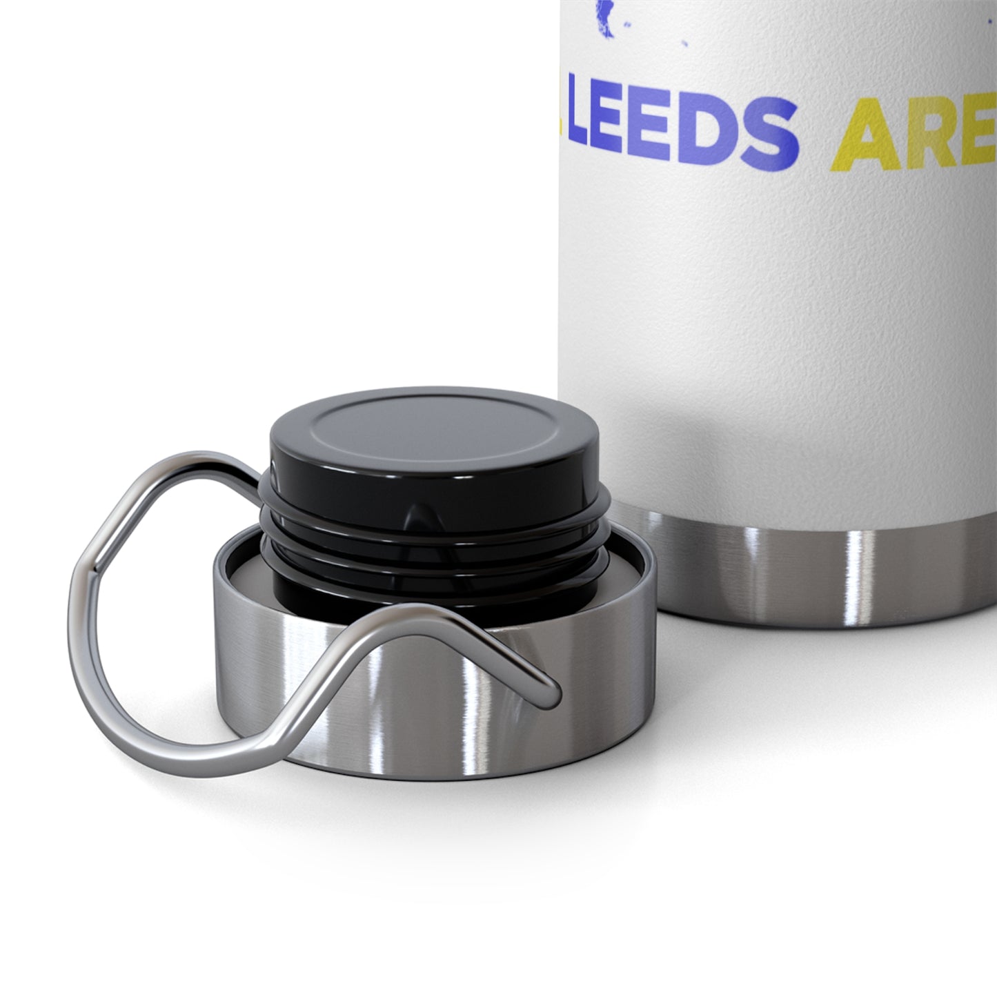 LUFC “All Leeds Aren’t We” Copper  Insulated Water Bottle: Eco-Friendly  Travel for True Fans
