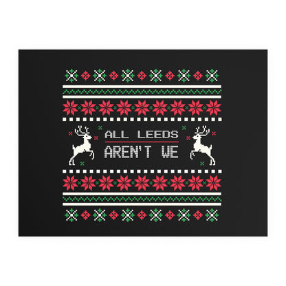 LUFC “All Leeds Aren’t We”  Christmas Design Logo Wall Art for  Home & Outdoors