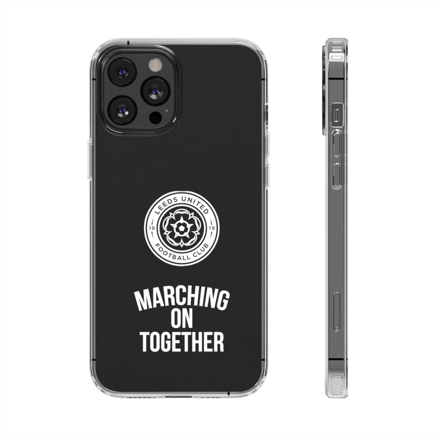 Leeds United “Marching On  Together” Clear Impact-Resistant  Case