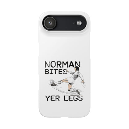 Leeds United Norman Bites "YER  LEGS" Snap Case