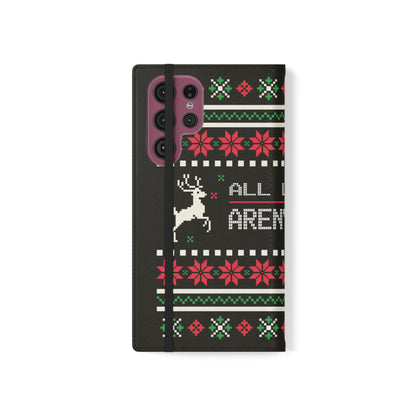 LUFC "All Leeds Aren't We" Flip Case  Phone Wallet: Christmas Edition