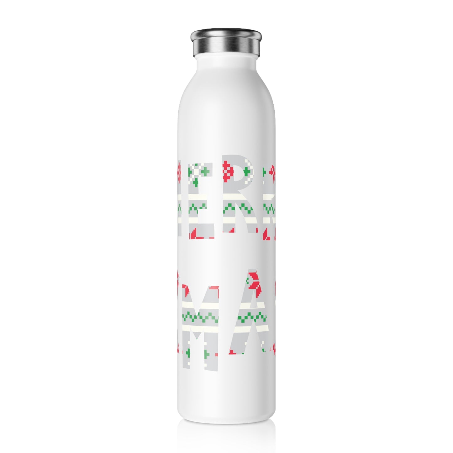 20oz LUFC “Merry Xmas” Christmas  Design Slim Stainless Steel Water  Bottle