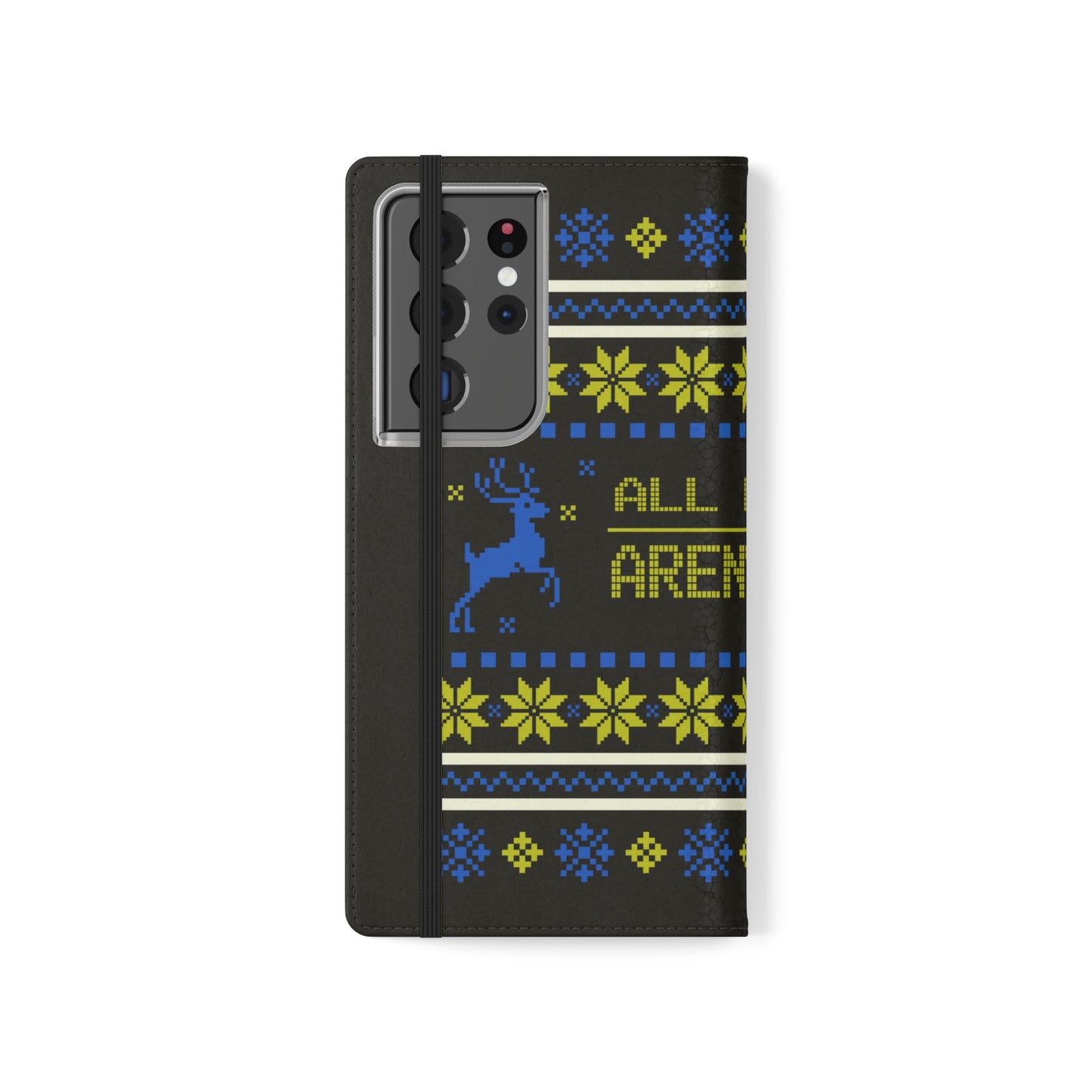 LUFC "All Leeds Aren't We" Flip Case  Phone Wallet: Christmas Edition