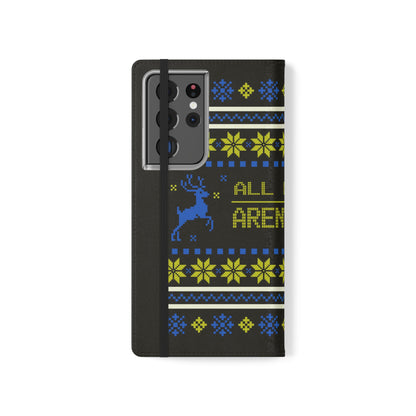 LUFC "All Leeds Aren't We" Flip Case  Phone Wallet: Christmas Edition